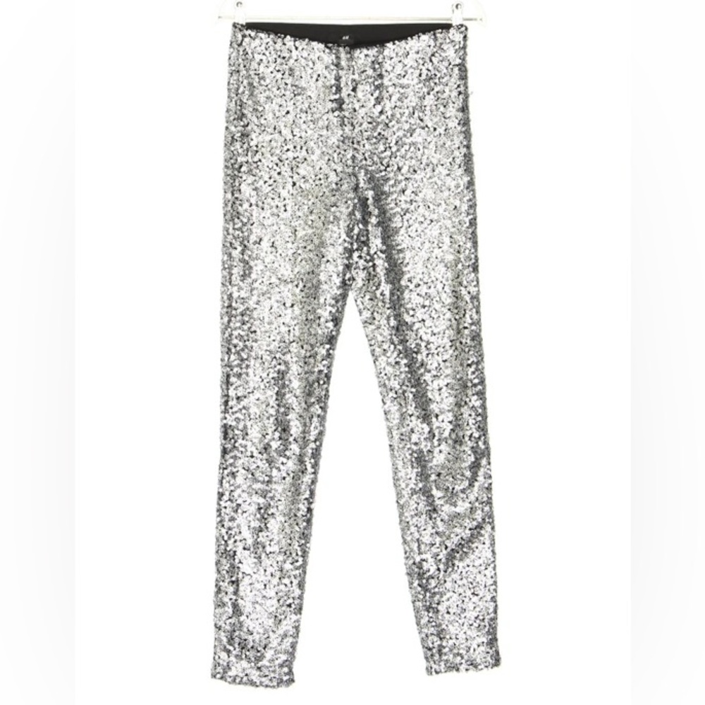 H&M Silver Sequin Leggings